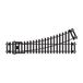 Hornby R8072 OO Gauge Links Point Track - Extra Track Pieces voor Model Railway Sets, Model Trein Track Stukken - Schaal 1:76