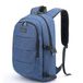 Waterdichte Tzowla Waterdichte Laptop Rugzak voor Heren, Antidiefstalrugzak voor School, Universiteit met USB-Oplaadpoort en Slot, 17/17,3 inch Laptoptas voor Dames Jongens Meisje Vrijetijds Werk, Reisrugzak-Blauw