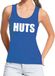Bellatio Decorations HUTS tekst tanktop / mouwloos shirt blauw dames - dames singlet HUTS M