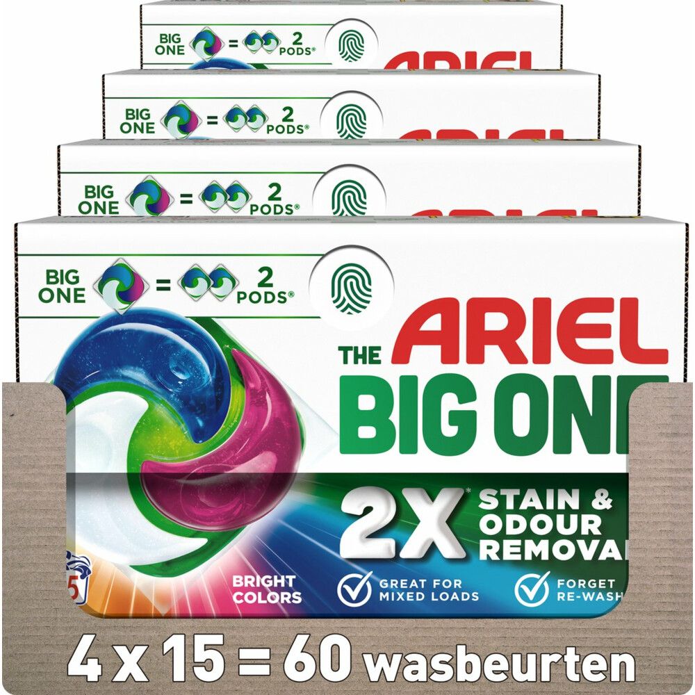 Ariel 3in1 Wasmiddel Pods The Big One Color - 60 wasbeurten