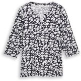 Tom Tailor - Plus Size - Shirt met lange mouwen met patroon - Maat 48 - blue ginkgo minimal