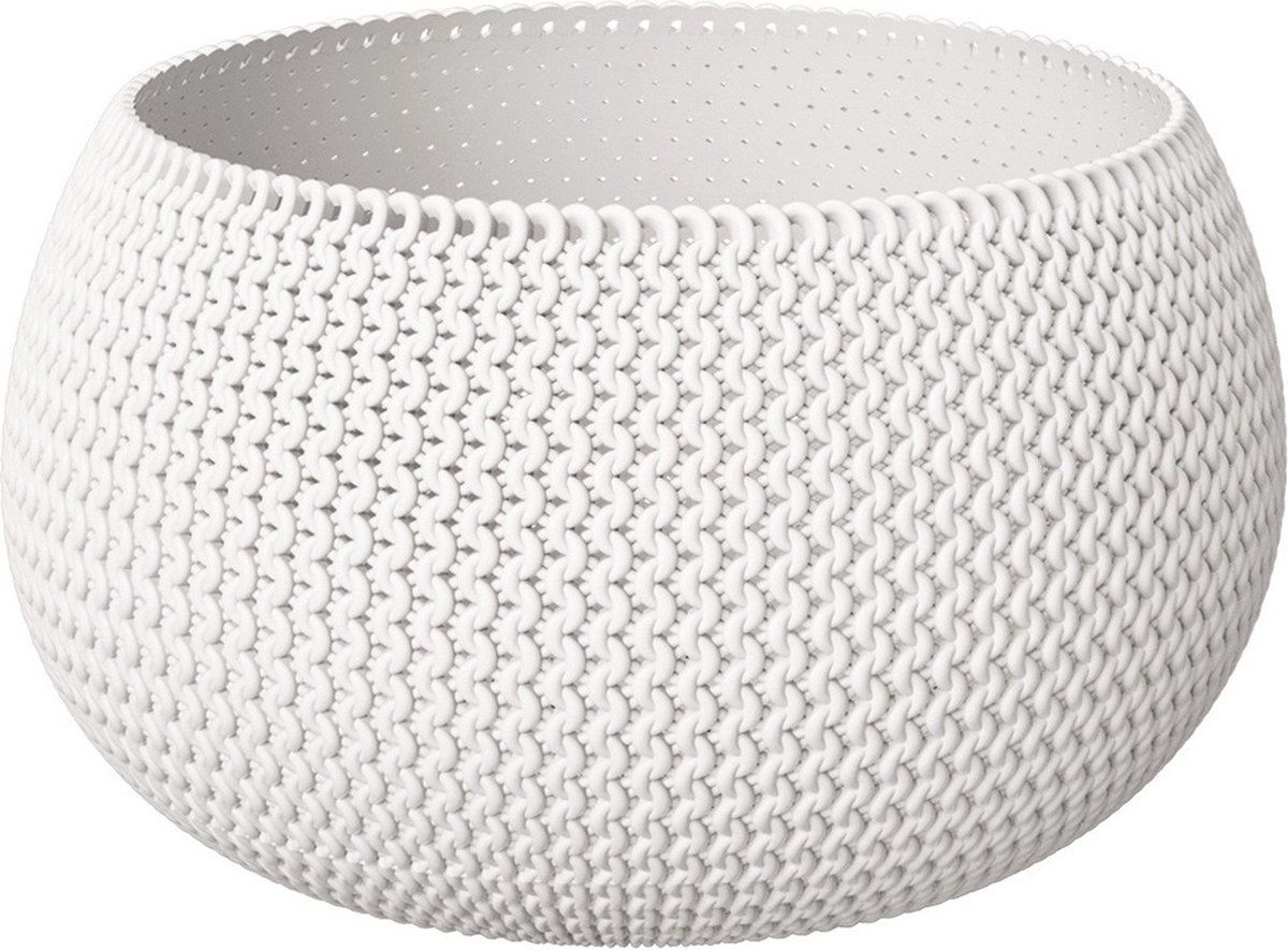 Prosperplast Plantenpot/bloempot kunststof dia 37 cm wit