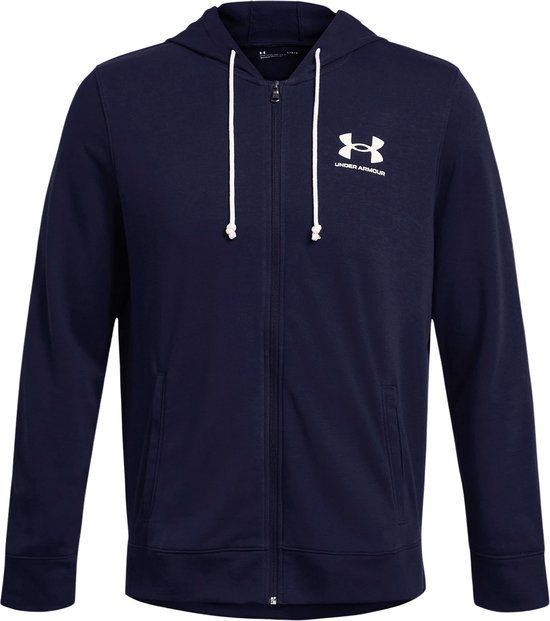 Under Armour Rival Terry Vest Heren - Donkerblauw - Maat XL