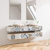 Azulejos Meubelstickers Keuken - Muursticker - Cementtegels Zelfklevend voor Meubels - Tegelstickers voor Badkamer 15 x 15 cm - 24 stuks
