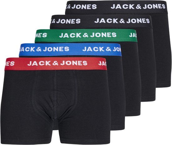 JACK&JONES JUNIOR JACHUEY TRUNKS 5 PACK NOOS JNR Jongens Onderbroek - Maat 128