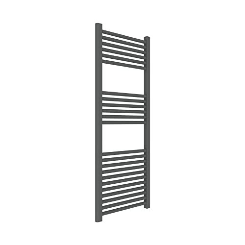 nessuno Badkamerradiator voor radiator, ijzergrijs, reliëf, 500 x 1200 cm, asafstand 450 mm