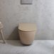 Hudson Reed Elements Cuvette WC suspendue - Abattant à fermeture douce – Design moderne - Beige