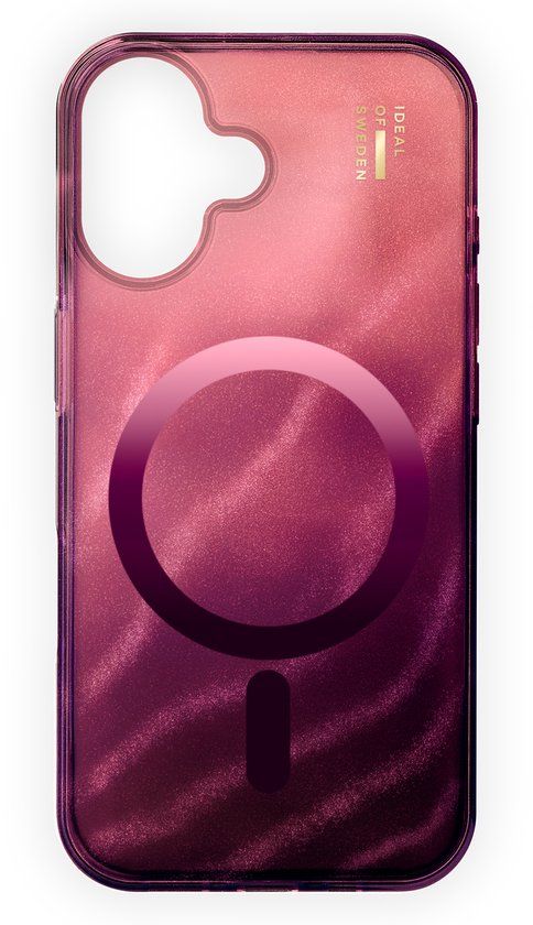 iDeal of Sweden Clear Case MagSafe geschikt voor iPhone 16 - Cherry Lacquer