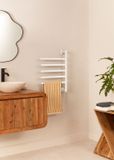 CREATE - Elektrisch handdoekenrek met 180º draaibare stangen - Wit