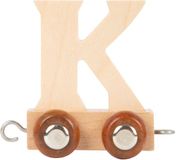 Small Foot Houten Lettertrein - K - Naturel
