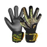 Reusch Attrakt Duo Finger Support keepershandschoenen zwart-goud maat 8