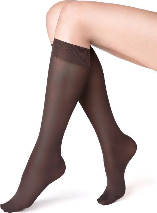 Caresse kniekousen opaque 60 mocca - Maat 36-41 - Mocca