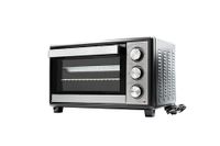 BEHOME Elektrische oven met circulatie, klein, 30 l, temperatuur tot 230 graden, timer 60 min, elektrische tafeloven met grillrooster, bakplaat en grilllifter inbegrepen, anti-aanbaklaag, dubbel glas