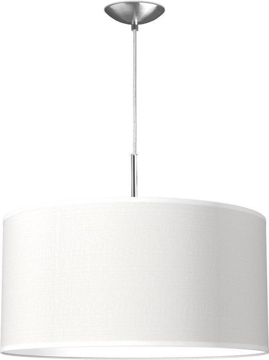 Home Sweet Home hanglamp Bling - verlichtingspendel Tube Deluxe inclusief lampenkap - lampenkap Ø 50 cm - pendel lengte 100 cm - geschikt voor E27 LED lamp - wit