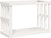vidaXL - Houtblokhouder - 108x52x74 cm - massief grenenhout - wit