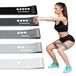 K-MART 5 stuks weerstandsbanden: oefenband met 5 verschillende weerstandsniveaus, ideale weerstandsband voor thuisgymnastiek, yoga en pilates, met tas