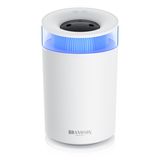 Brandson luchtbevochtiger, 2,5 liter, stille werking, aroma diffuser, ultrasoon technologie, 2 neveluitgangen, 50 uur gebruikstijd, 7 LED-kleuren, USB-C, wit