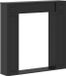 vidaXL Façade de cheminée noir 100 x 20 x 100 cm Bois traité