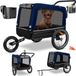 KESSER® Hondenfietskar tot 40 kg 3in1 Hondenbuggy - Fietskar Hond Jogger - Marineblauw