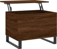 vidaXL Salontafel 60x44,5x45 cm bewerkt hout bruin eikenkleur