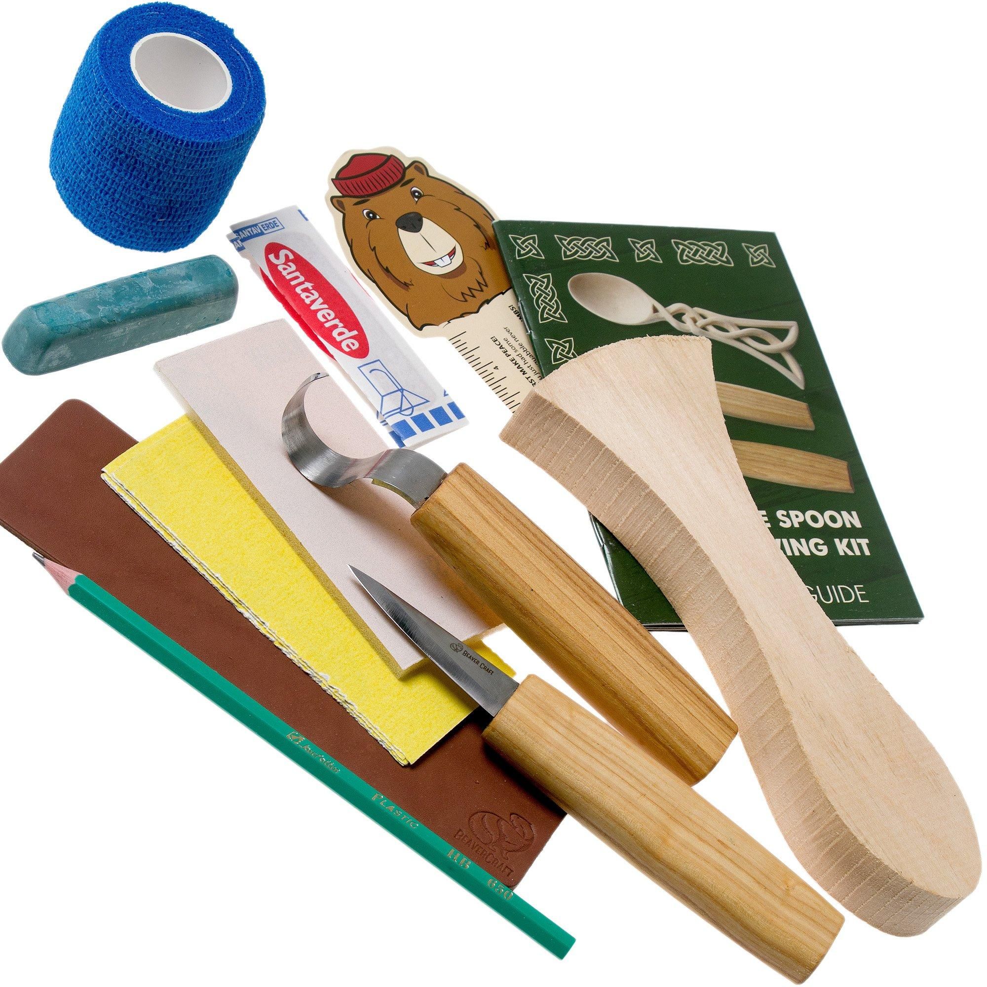 BeaverCraft Love Spoon Carving Hobby Kit DIY04 - Houtsnijset