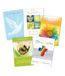Perleberg 5 kaarten voor bevestiging - kaartenset confirmatie - vormkaarten set met verschillende motieven - wenskaarten met bijpassende envelop in 11,6 x 16,6 cm