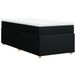 vidaXL Boxspringbed met matras, stof, zwart, 90x190 cm