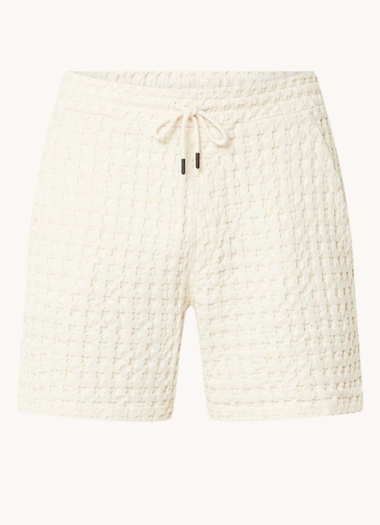 OAS Porto Waffle - Korte broek - Heren - Maat L - Zwart