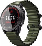 Strap-it Ocean siliconen bandje - Legergroen