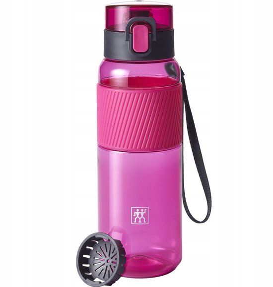 ZWILLING Drinkfles BPA-vrije, veelzijdige waterfles, Tritan, roze, 680 ml
