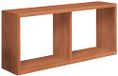 Homemania Morgana Wandrek, voor woonkamer, slaapkamer, kantoor, MDF, kersenrood, 70 x 30 x 15,5 cm