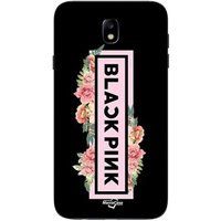 Blackpink Etui Samsung Galaxy j7 2018 Blackpink VIP Tickets Blackpink logo voorkant zwart Maniacase