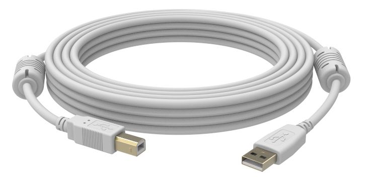 Vision USB 2.0 Kabel - USB A / USB B - 3m - Wit