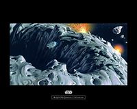 Komar Wandafbeelding | Star Wars Classic RMQ Asteroid | 50 x 40 cm