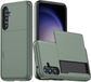 Selected by GSMpunt.nl Samsung Galaxy A55 Hoesje met Slider Kaarthouder Back Cover Groen
