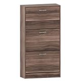 Vida Designs 3 Laden Opbergschoenenkast Organizer Pull Down Houten Meubilair, Walnoot