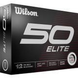 Wilson Balle de golf Fifty Elite - paquet de 12, Blanc