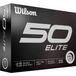 Wilson Balle de golf Fifty Elite - paquet de 12, Blanc