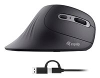 Equip 245119 muis Universeel Rechtshandig USB Type-A + USB Type-C Optisch 7200 DPI