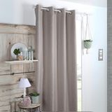 HomeMaison Effen verduisteringsgordijn Beige Polyester
