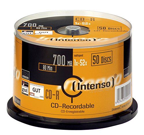 Intenso CD-R blanco (52x snelheid, 80 min, 700 MB, 50 spindel)