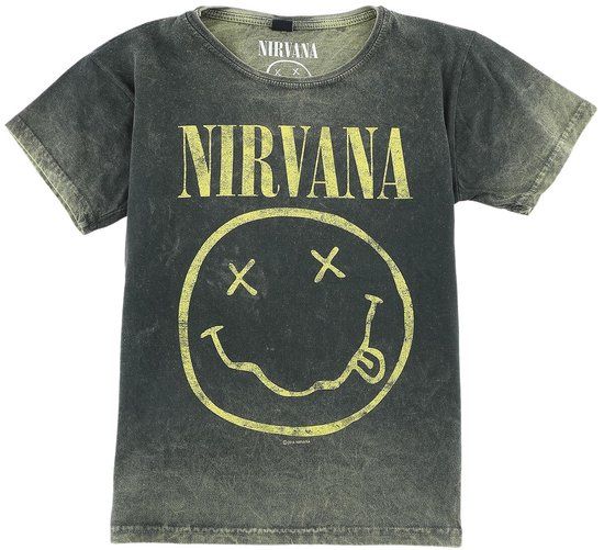 Nirvana Kids - Logo T-shirt groen Katoen - Maat 110/116
