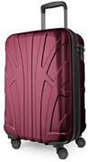 Suitline - cabinekoffer, cabinebagage koffer met laptoptas en uitbreiding, business trolley, TSA, 55 cm, ca. 38 liter, 100% ABS mat burgundy