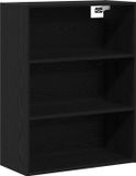 vidaXL Hangkast Zwart Eiken 69.5 x 32.5 x 90 cm