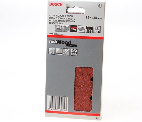 Bosch EXPERT C470 Schuurvel - 93x186mm - K60 - 10 stuks