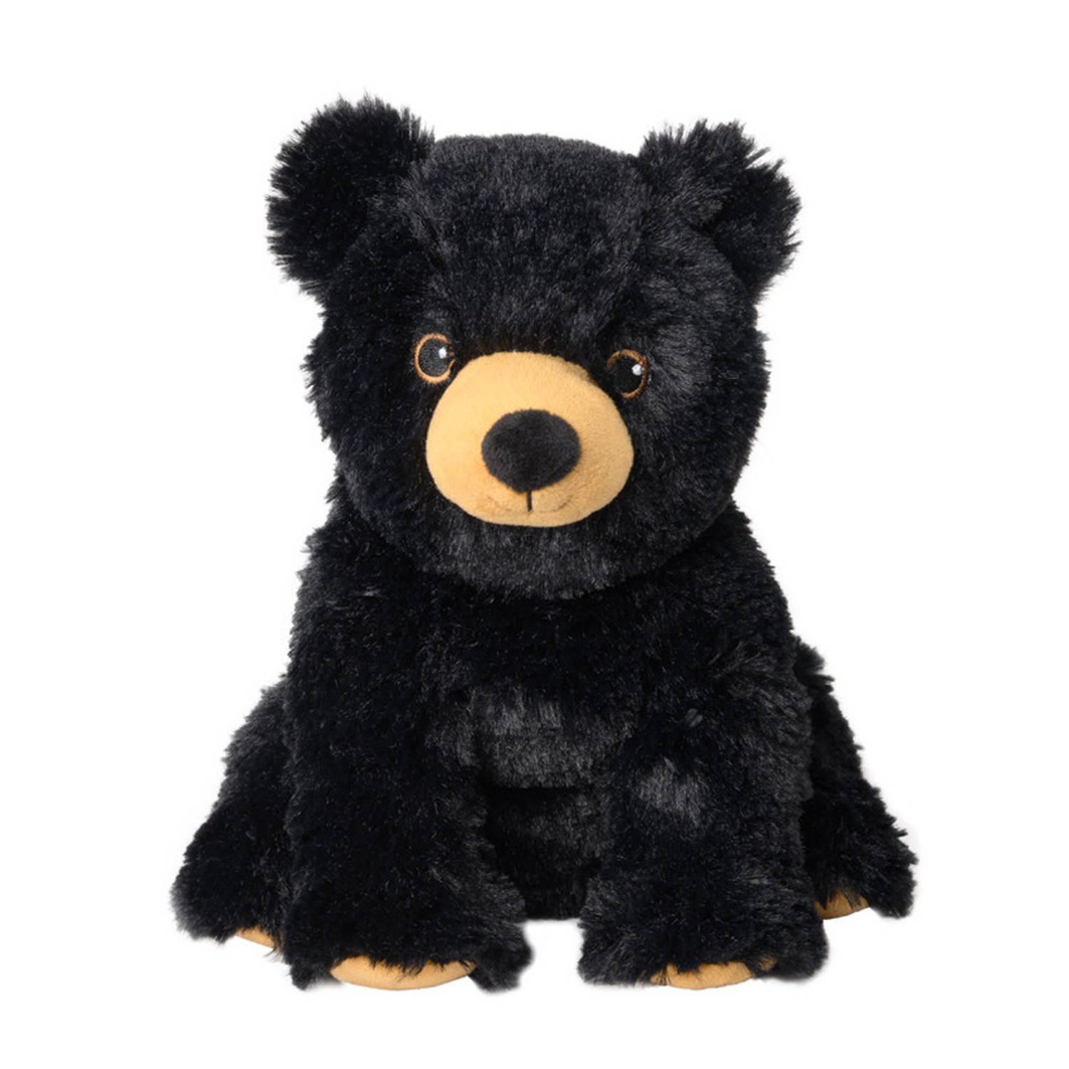 Warmies Warmte/magnetron opwarm knuffel zwarte beer - Dieren cadeau artikelen voor kinderen - Heatpack
