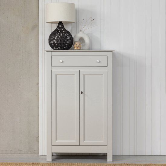 WOOOD Eva Meidenkast - Grenen - Mist - 150x93x40cm - Industrieel
