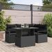 Maison Exclusive - Ensemble de jardin 5 pièces, ensemble de salon en polyrotin noir