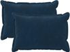 vidaXL Kussensloop - 2 stuks - HOUTEN - Blauw - 50 x 80 cm - Microfiber Fleece