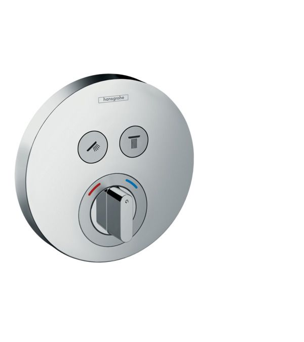 Hansgrohe ShowerSelect S afbouwdeel voor inbouwmengkraan met 2 stopkanen voor 2 douchefuncties chroom